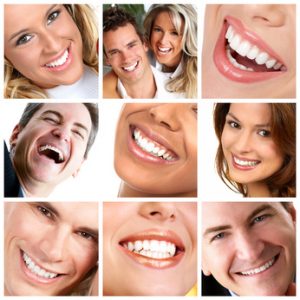 collage of smiling people